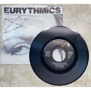 Eurythmics Would I Lie to You / Here Comes That 45 Rock Pop RCA + Picture Sleeve